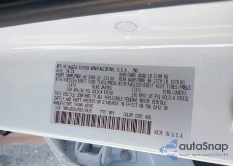 2024 Mazda Cx-50 2.5 S Preferred from USA, damaged, VIN 7MMVABBM3RN219436